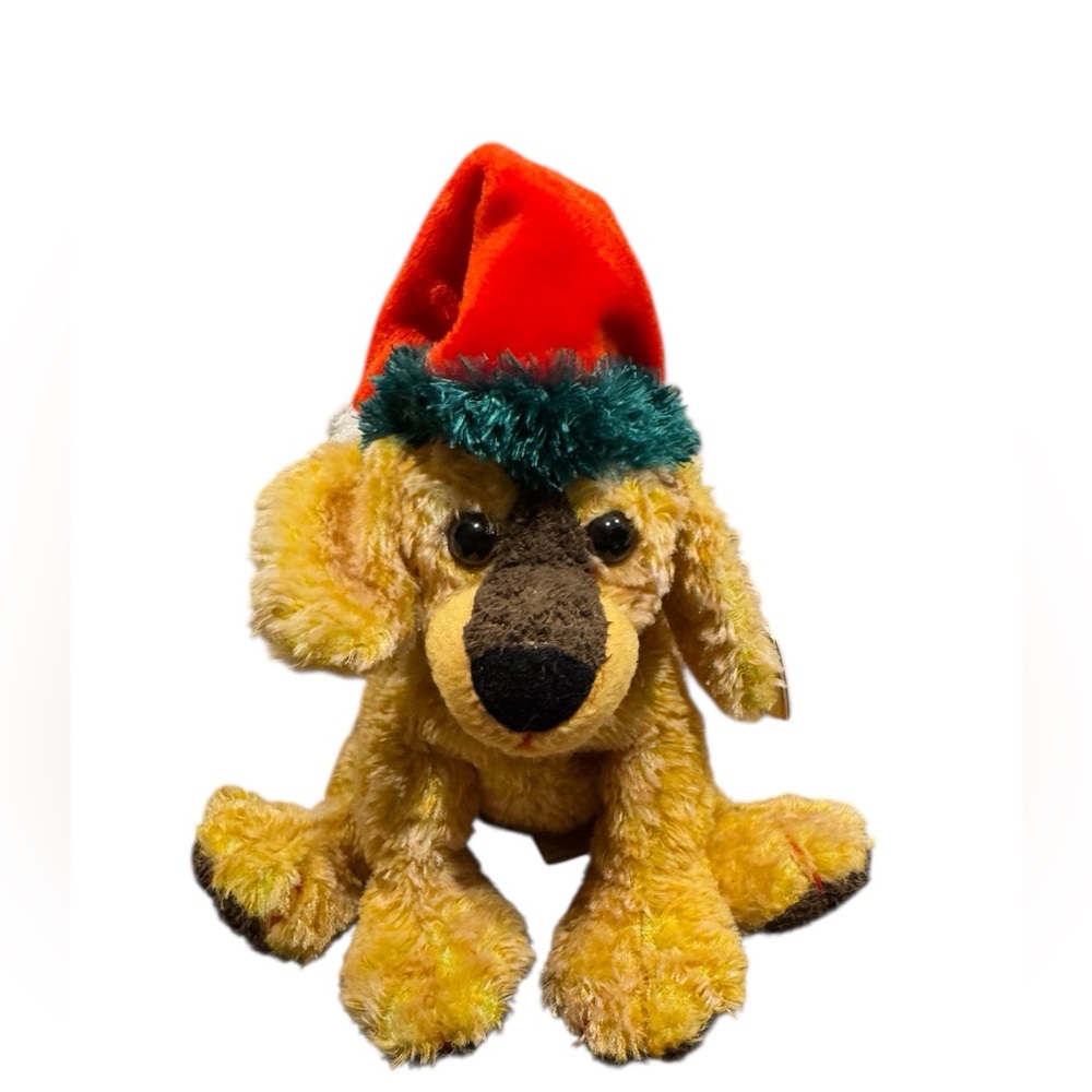 Vintage TY Beanie Baby JinglePup Holiday Puppy Dog  Christmas 2000